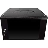 NavePoint 6U Wall Mount Consumer Series Server Cabinet Network Enclosure Locks, Fan