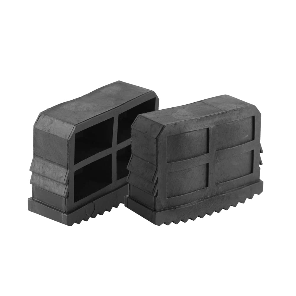 Fydun Rubber Ladder Feet 2Pcs/Pair Rubber Non Slip Replacement Step Ladder Feet Foot Mat Cushion Sole (Black)