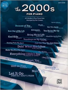 Greatest Hits The 2000s For Piano 40 Modern Pop Favorites Coates Dan 9781470626105 Amazon Com Books