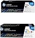 HP 125A (CB540AD, CE259A) 2-Pack Black and Cyan, Magenta & Yellow Original Toner Cartridges