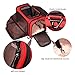 Premium Airline Approved Expandable Pet Carrier by Pet Peppy- Two Side Expansion, Designed for Cats, Dogs, Kittens, Puppies - Extra Spacious Soft Sided Carrier! (RED)