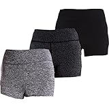 MAGNIVIT 3 Pack Women's Volleyball Shorts Yoga Pants Workout Gym Tights Leggings