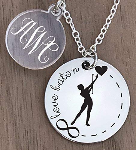 image for Stylized Designs Majorette Necklace, Majorette Jewelry, Baton Necklace