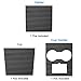 DKIIGAME Tesla Model 3 Center Console Wrap Kit,Carbon Fiber Style Panel for Tesla Model 3 Console Protector Accessories (Carbon Fiber Style)