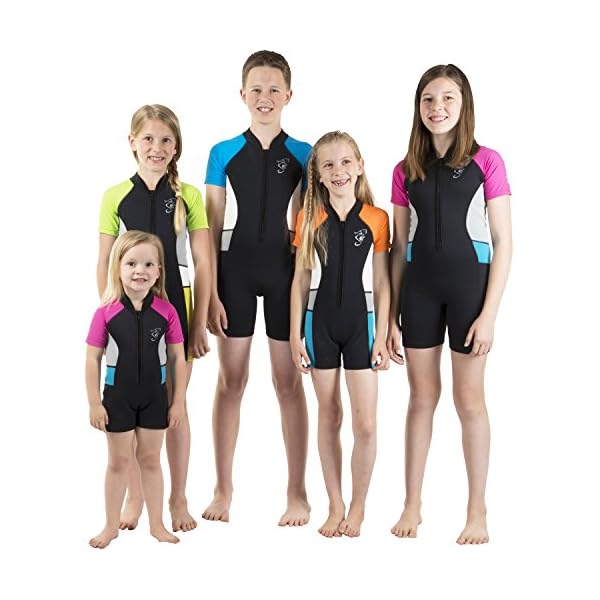 Seavenger-Kids-2mm-UV-Protective-Colorful-Thermal-Swim-Suits-Shorty