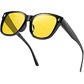 TICHSYGIA Polarized Sunglasses for Men and Women Warp Around Square Frame Driving Sun glasses UV Blocking