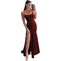 SOLY HUX Women's Lace Strapless Bodycon Midi Dress Summer