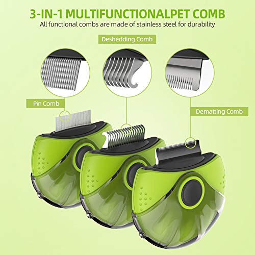 Bestcool-Flohkamm-Lusekamm-Staubkamm-fr-Katzen-Hunde-3-in-1-Hundekamm-Comb-Hundesalon-Kmme-Fellpflege-Haustier-Brste-HundebRste-Professionelle-Katzen-und-Hunde-Brsten-Pflege-Kamm