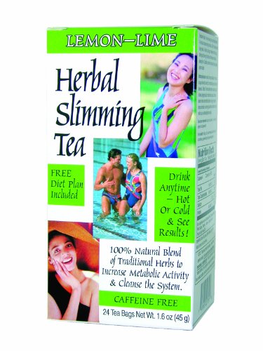 21st century slimming tea, lemon lime, 24 count (pack of 3)