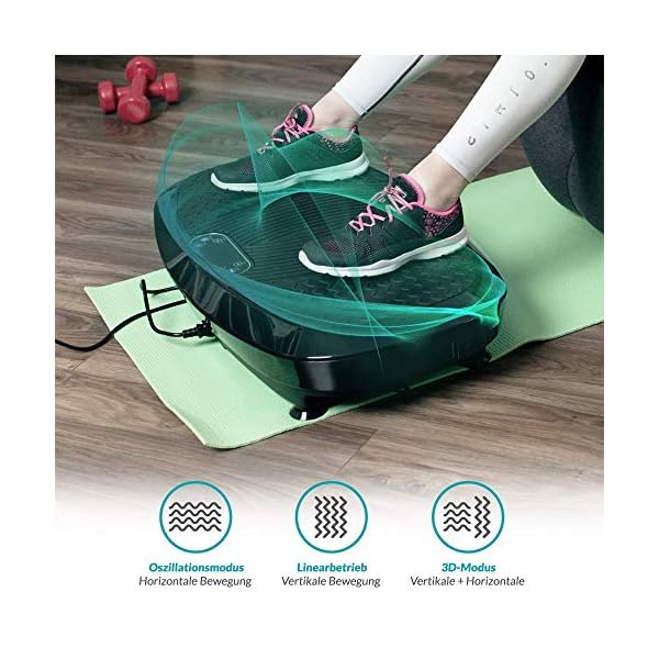 Bluefin Fitness Dual Motor 3D Power Vibration Plate | Oscillation, Vibration + 3D Motion | Huge Anti-Slip Surface…