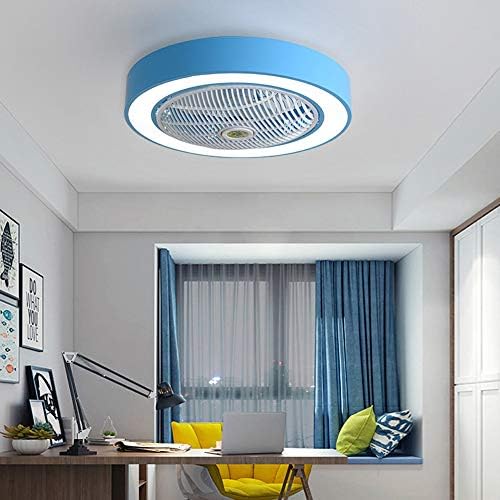 22 Inch Ceiling Fan with Light, LED Remote Control 3 Colors Lighting
