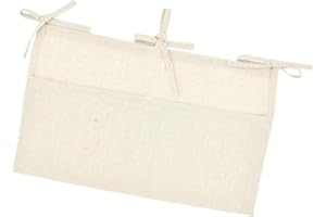 1pc Wezxrauo Bedside Caddy Organizer with 2 Pockets | Hanging Storage Bag for Crib & Nursery | Bedside, Changing Table & Crib