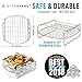 Air Fryer Kebab Skewer Rack Compatible with Costzon, Dash, NuWave® Brio, Chefman, Gourmia, Enklov, Maxi-Matic, Philips, Cosori +More | Stainless Steel Skewer Accessory + Cooking Times Cheat Sheet