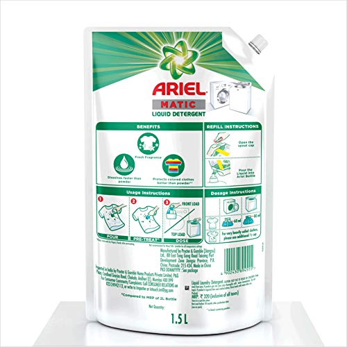Ariel Matic Liquid Detergent 1.5 Litre Pricepulse