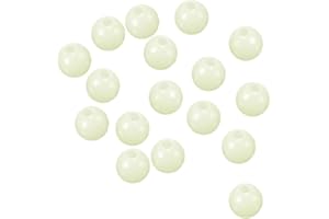 PATIKIL Glow Fishing Beads Plastic Round Rubber Luminous Fishing Bait Eggs Rig Bead Tackle Lures Accessories with Box