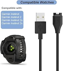 Charger for Garmin Instinct, Instinct 2, 2S, 2X
