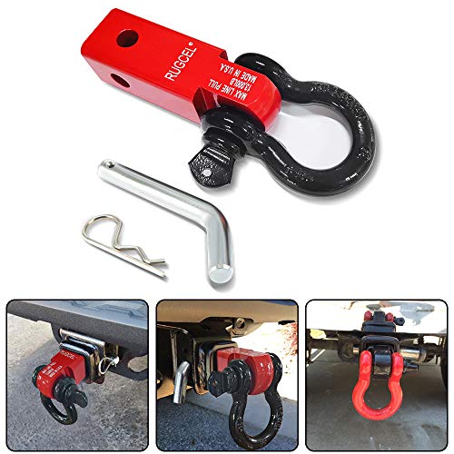RUGCEL Shackle Hitch Receiver 2 inch 13000 Lbs Break Strength Never
