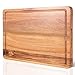 Beautiful acacia wood cutting board with juice channel