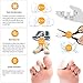 Toe Caps Gel Cushioning Bandages | No-Slip No-Sore No-Blister Protectors for Runners | Holds Up to Hiking & All Day Activity | Best Value 8pcs (4 Small & 4 Large) Sleeves for All Shoes