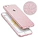 iPhone 6s Plus Case, Imikoko™ Fashion Luxury Protective Hybrid Beauty Crystal Rhinestone Sparkle Glitter Hard Diamond Case Cover for iPhone 6s/6 Plus (Bling Rose Gold) (Rose Gold-3 in 1)