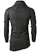 H2H Mens Slim Fit Underwear Thermal Turtleneck Pullover Thermal Sweaters CHARCOAL US L/Asia XL (KMTTL046)