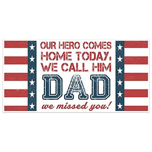 Home Dad Military Banner Handmade Products