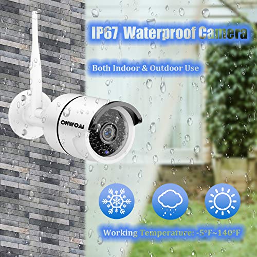 【2020 New】 Wireless Security Camera System, 8 Channel 1080P NVR with 6TB Hard Drive, 8PCS 1080P 2.0MP CCTV WI-FI IP Cameras for Homes,OHWOAI HD Surveillance Video Security System. - Thumbnail 2