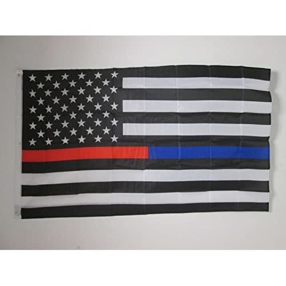 AZ FLAG - Blue Black Line American Flag - 3x5 Ft - Light Polyester United States Banner with Two Brass Eyelets - Fade Resistant - Vivid Colors - 3' x 5' Feet - 150x90 Cm