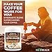 Naturealm Mushroom Coffee Creamer - Lion's Mane, Cordyceps, Maitake Extracts + Coconut Milk Powder, Cocoa, Cinnamon - USDA Certified Organic, Vegan, Sugar-Free, Gluten-Free, Keto-Friendly, 8oz.