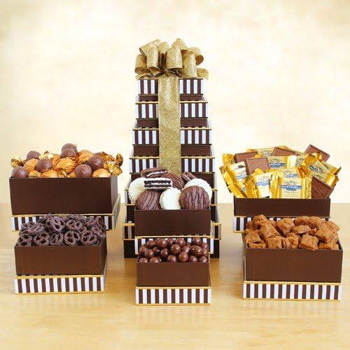 California Delicious Decadent and Delicious Chocolate Gift Tower