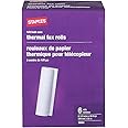 Staples 269571 Thermal Fax Paper White 98-Ft L X 8 1/2-Inch W 6 Rolls/Ct