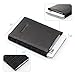 Slim Minimalist Wallets for Men - 2 Pockets Credit Card Holder Leather Wallet (Black)