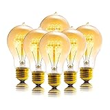Sevici Edison Bulbs, A19 Bulbs 6-Pack, Dimmable