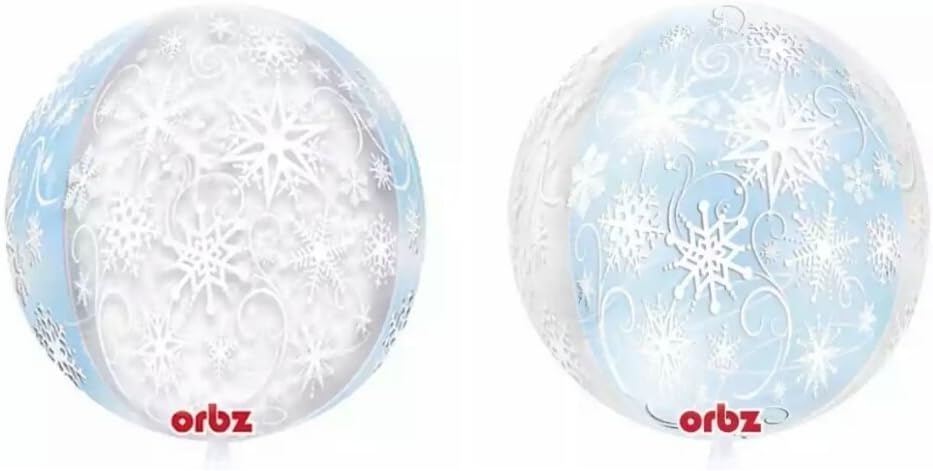 Orbz XL 16" Snowflake Frozen Christmas Mylar Foil Balloon Party Decoration
