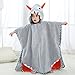 Newest Animal Hooded Baby Towel Cotton Bathrobe for Boys Girls 0-7 Year (Gray, 0-7 Year)