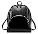 Zicac Womens Fashion Simple Style Leather Backpack Shoulder Bag