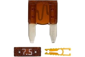 20pcs 7.5A Mini Blade Fuse and 1 Fuse Puller ATC/ATO 32V 7.5Amp Fast Blow for Automotive Car Truck SUV