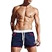LETSQK Men's Sexy Swimwear Shorts Surf Swimsuit Swim Trunks Blue M