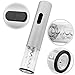 QcoQce Cordless Automatic Wine Opener - Electric Wireless Bottle Opener - Battery-Operated Corkscrew - With Foil Cutter/Stand and Batteries Included(Black) (white)
