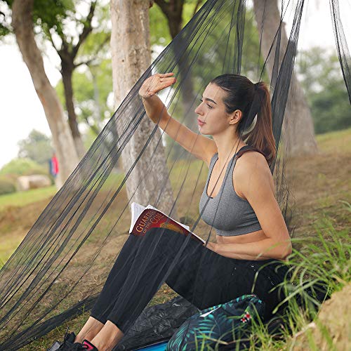 4Monster Mosquito Camping Insect Net with Carry Bag, Compact and Lightweight, Fits Sleeping Bags, Bed, Tent (Double)