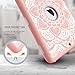 iPad case 9.7 2017 and 2018,PIXIU Heavy Duty Shockproof Full Body 3 Layer Defender Rubber Protective case Cover for iPad 5th Generation A1822 A1823 andiPad 6th A1893 A1954 FlowerRose Gold
