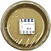 Hanna K. Signature Collection 50 Count Plastic Plate, 10-Inch, Gold