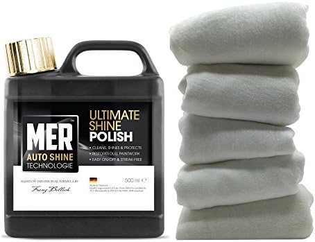 Mer Ultimate Shine Polish 500ml + 5 Soft Cotton Polishing Cloths