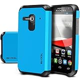 EvocelÂ® Alcatel One Touch Evolve 2 [Dual Layer Series] Hybrid Armor Case For Alcatel One Touch Evolve 2 4037T (T-Mobile/MetroPCS) - Retail Packaging, Brilliant Blue (EVO-ALEVOLVE2-SA02)