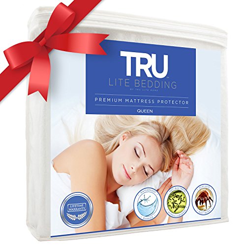 Queen size - premium waterproof mattress protector - vinyl free m…