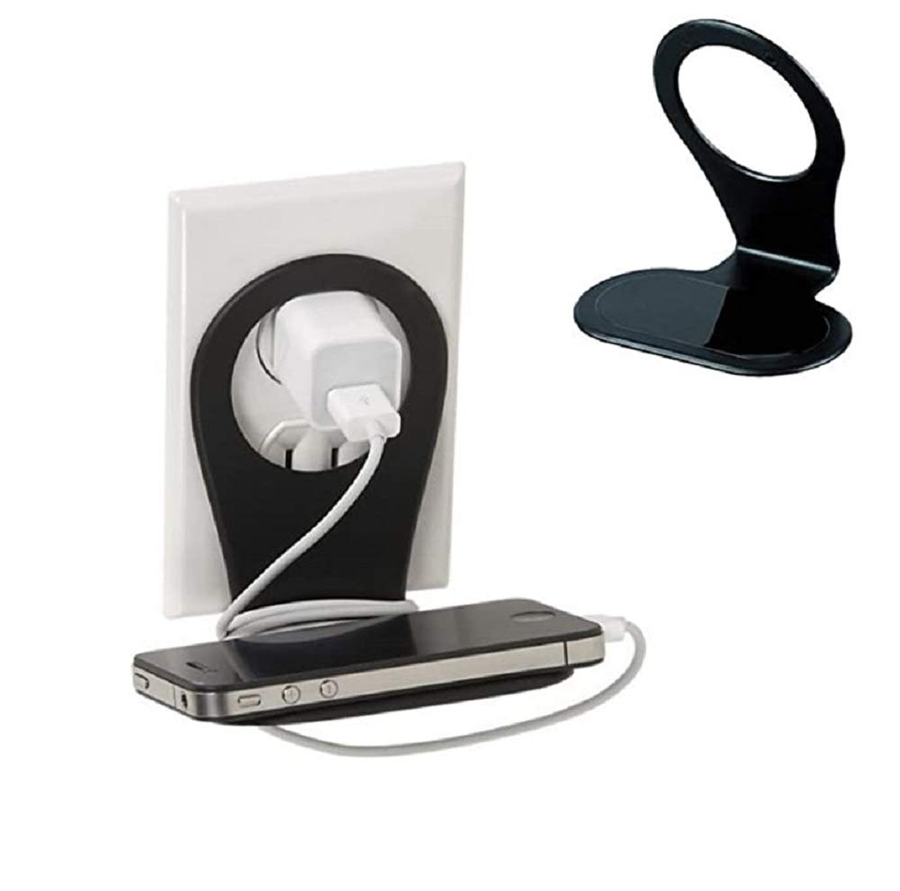 HOTKEI Universal Foldable Mobile Cell Phone Wall Charging Stand Charger Hanger Hanging Mount