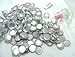 100 Buttons2Cover Cover Buttons Flat Back Size 20 (1/2