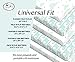 2 Pack 100% Organic Cotton Fitted Sheets for Pack 'n Play and Other Portable/Mini Cribs, Mint/Gray, Unisex for Boy or Girl, 2 Pack, Playard and Mattress