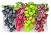 JEDFORE 4 Bunches of Artificial Black,Red, Green and Purple Grapes Fake Fruit Home House Kitchen Party Wedding Decoration Photography - 4 Colors