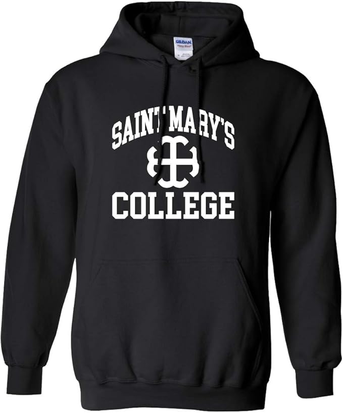 CreateMyTee Saint Mary's College White Logo Hooded